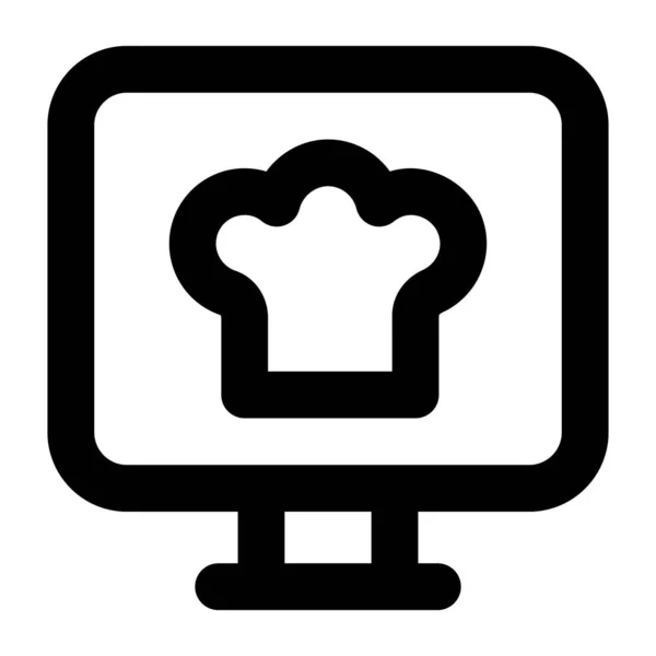 Chef Web Icon Simple Illustration — Stock Vector