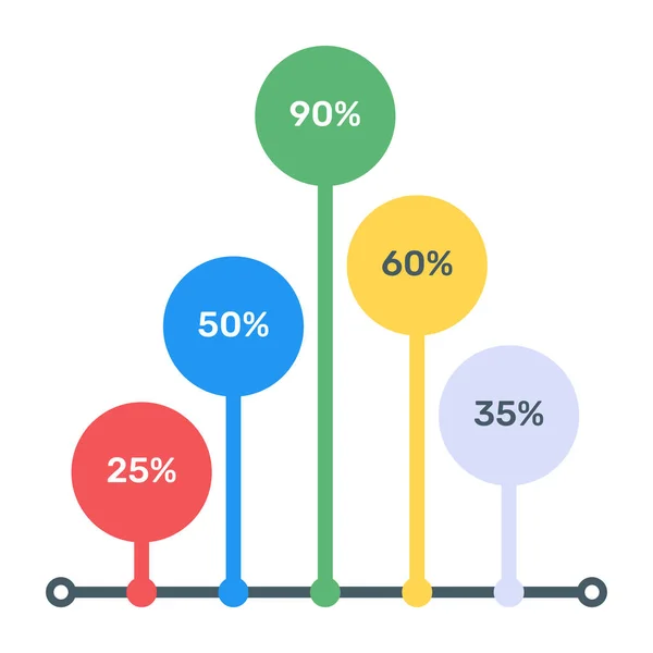 Ilustración Vectorial Seo Plantilla Infográfica Moderna — Archivo Imágenes Vectoriales