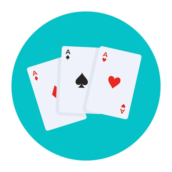 Illustration Vectorielle Une Carte Poker — Image vectorielle