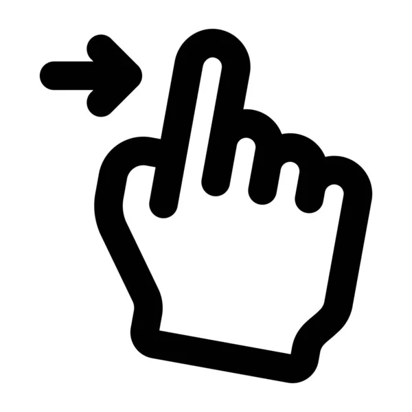 Hand Cursor Symbol Vektorillustration — Stockvektor