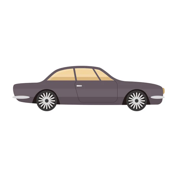 Car Icon Flat Illustration Sedan Vector Symbol — Stock Vector