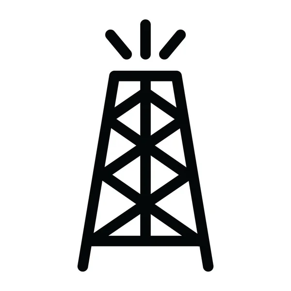 Energieturm Einfaches Design — Stockvektor