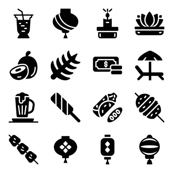 Conjunto Iconos Vectoriales Para Diseño Web — Vector de stock