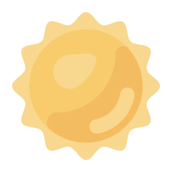 Сонце Веб Іконка Проста Ілюстрація — стоковий вектор