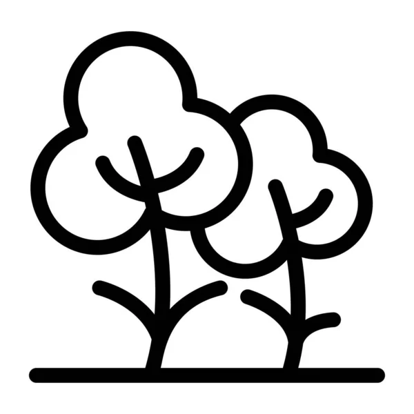 Árvores Ícone Web Ilustração Simples — Vetor de Stock