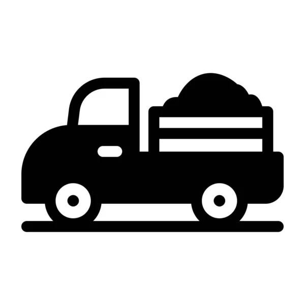 Icona Dell Auto Semplice Illustrazione Icone Vettoriali Camion Web — Vettoriale Stock