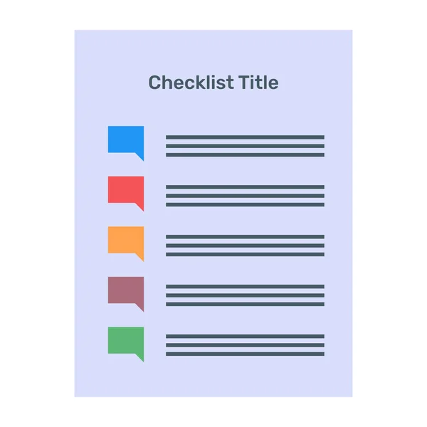 Vector Illustration Checklist Icon — Stock Vector