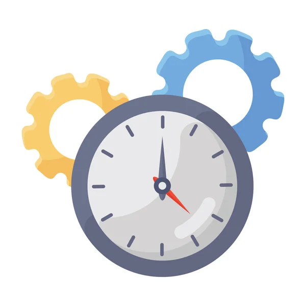 Clock Web Icon Simple Illustration — Stock Vector