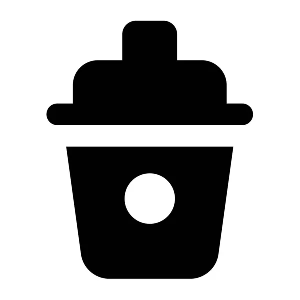 Kaffeetassen Ikone Isometrische Darstellung Von Vektorsymbolen Für Sodagetränke Für Webdesign — Stockvektor