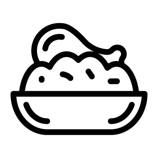 Їжа Веб Іконка Проста Ілюстрація — стоковий вектор