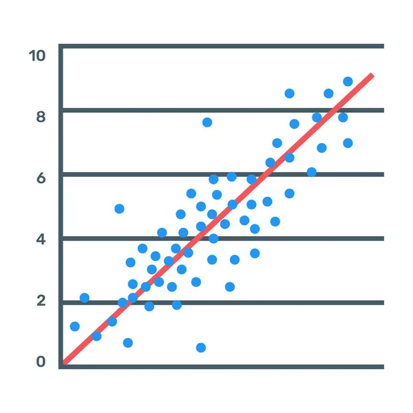 Gráfico Negócios Ícone Web Ilustração Vetorial — Vetor de Stock