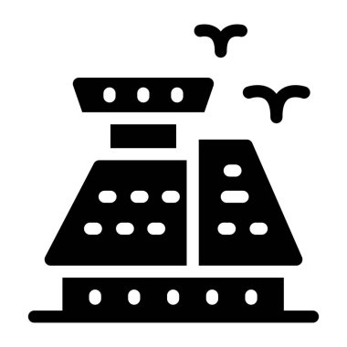 Bina. Web simgesi basit tasarım