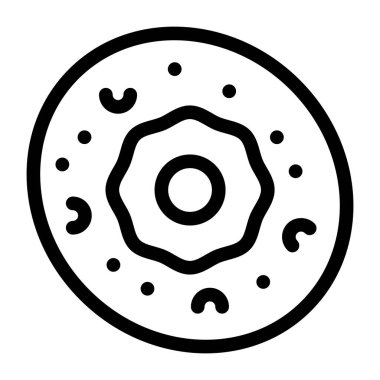 donut. Web simgesi basit illüstrasyon