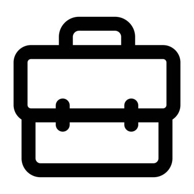 Çanta. Web simgesi basit illüstrasyon