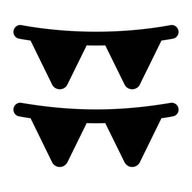 Bir yıldız simgesinin vektör illüstrasyonu