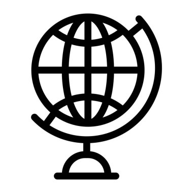 Dünya. Web simgesi basit illüstrasyon