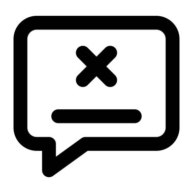 Mesaj var. Web simgesi basit illüstrasyon