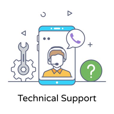 Müşteri servisi ikon vektör illüstrasyon tasarımı