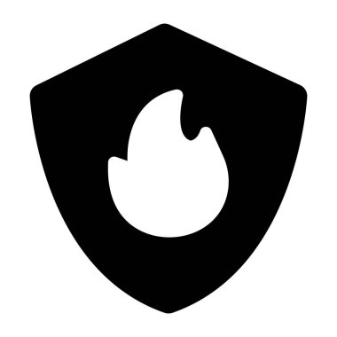 Kalkan. Web simgesi basit illüstrasyon