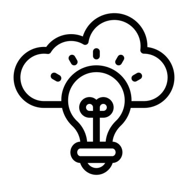 Bir fikrim var. Web simgesi basit tasarım