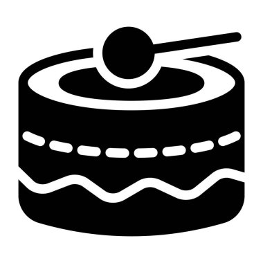 Çikolatalı kek. Basit tasarım