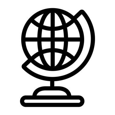 Dünya. Web simgesi basit illüstrasyon