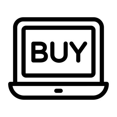 İnternetten alışveriş. Web simgesi