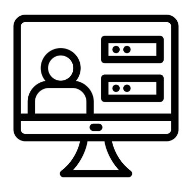 Gelişim için web tasarım simgesi. vektör illüstrasyonu