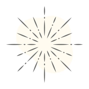 Havai fişek simgesinin vektör çizimi