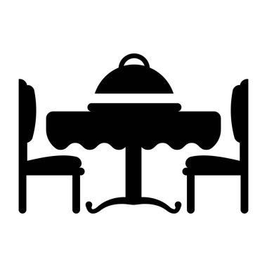 Restoran simgesi vektör illüstrasyonu