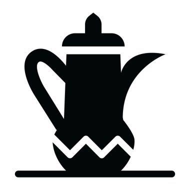 Çaydanlık ikonu. Web tasarımı için çaydanlık vektör simgelerinin basit çizimi