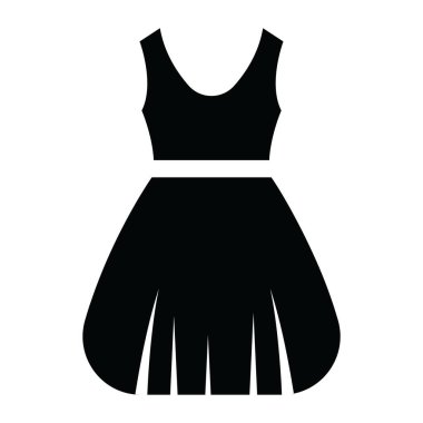 elbise simgesi vektör illüstrasyonu