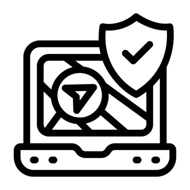 dizüstü bilgisayar ve veri satırı vektör simgesi.