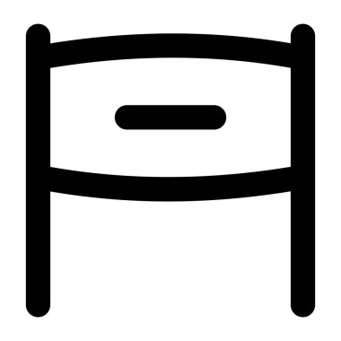 Sandalye. Web simgesi basit illüstrasyon