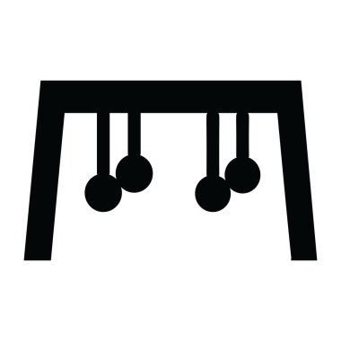 Piyano. Web simgesi basit illüstrasyon