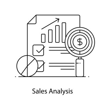 İş ve finans sektörü simgesi. vektör illüstrasyonu