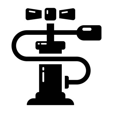 Kahve öğütücü ikonu. Web için su borusu vektör simgelerinin özet çizimi