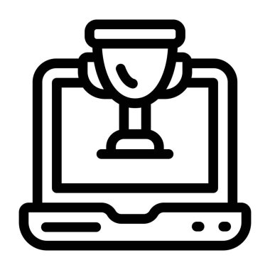 kupa düz ikon vektör çizimi