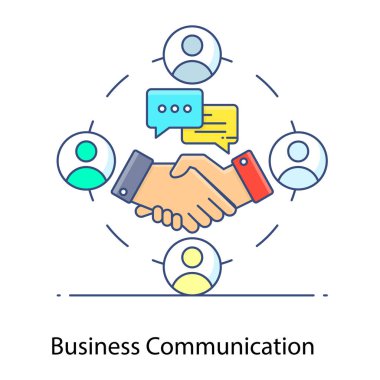 İş ve finans dairesi ikonu. vektör illüstrasyonu