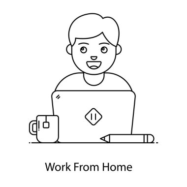 ev web simgesi, vektör illüstrasyonundan çalışma