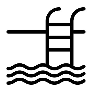 Yüzme havuzu. Basit tasarım