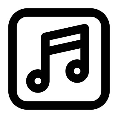 Müzik notası. Basit resimleme