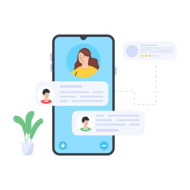 İleti ile çevrimiçi sohbet web cep telefonu