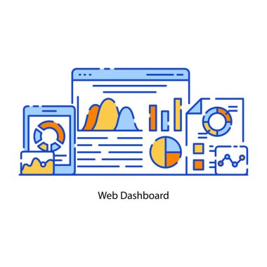 seo modern simgesinin vektör illüstrasyonu