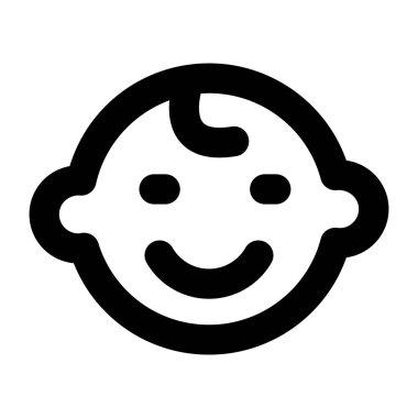 gülümseyen çocuk vektör illüstrasyonu