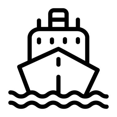 Yolcu gemisi. Basit resimleme