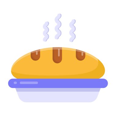 Ekmek. Web simgesi basit tasarım