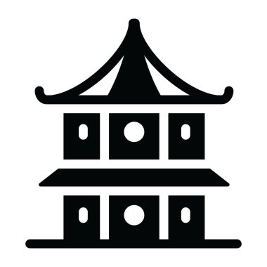 kale ikonu vektör illüstrasyonu