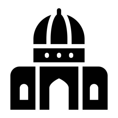 Cami. Web simgesi basit illüstrasyon