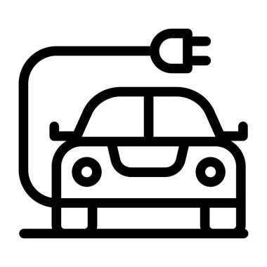 Araba aküsü simgesi. düz vektör web sitesi düğmesi ve sembolü